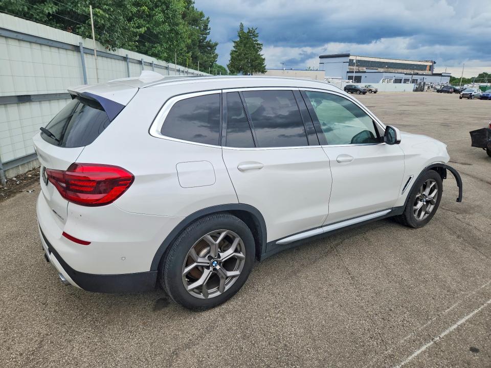 2021 BMW X3 VIN 5UXTS1C02M9H02476 COPART salvage auction — FRONT END, Oh - Cert Of Title-Salvage, sold $10,300 on 2026-07-06 (photo 3)