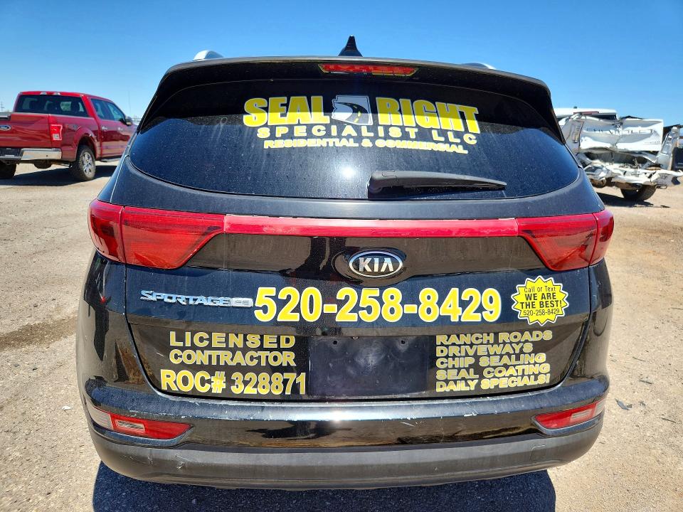 2018 Kia Sportage VIN KNDPM3AC2J7388466 COPART salvage auction — FRONT END, AZ - CERT OF TITLE - SALVAGE, sold $1,650 on 2026-07-24 (photo 6)