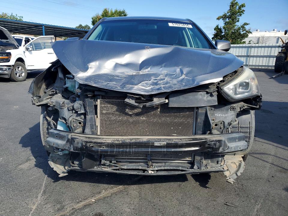 2015 Hyundai Santa fe VIN 5XYZTDLB5FG289995 COPART salvage auction — FRONT END, Ca - Salvage Certificate, sold $525 on 2026-07-07 (photo 5)