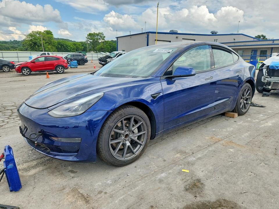 2021 Tesla Model 3 VIN 5YJ3E1EA4MF907542 COPART salvage auction — REAR END, Md - Cert Of Salvage > 75% Damage, sold $8,500 on 2026-07-15 (photo 1)