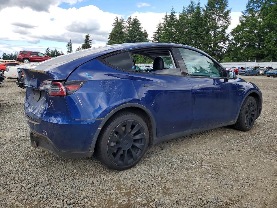 2020 Tesla Model y VIN 5YJYGDEF3LF002298 COPART salvage auction — REAR END, Wa - Bill Of Sale, sold $7,400 on 2026-07-10 (photo 3)