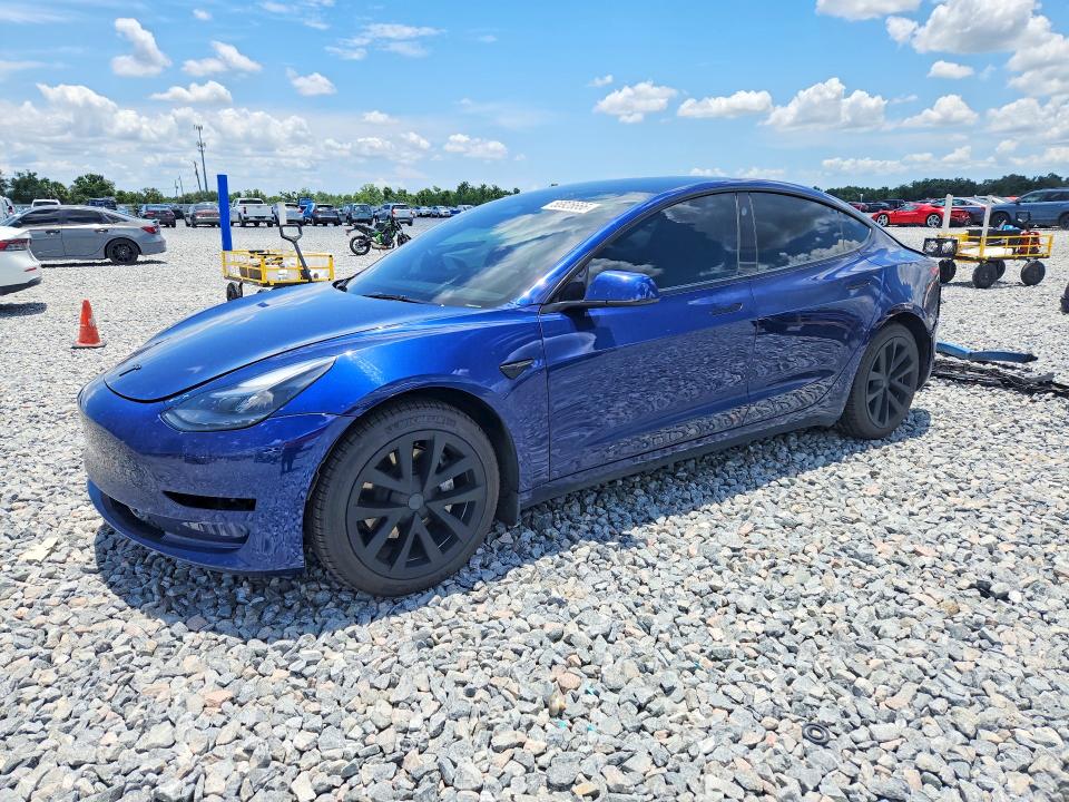 2023 Tesla Model 3 VIN 5YJ3E1EA2PF581664 COPART salvage auction — REAR END, Salvage Title, sold $9,700 on 2026-07-17 (photo 1)