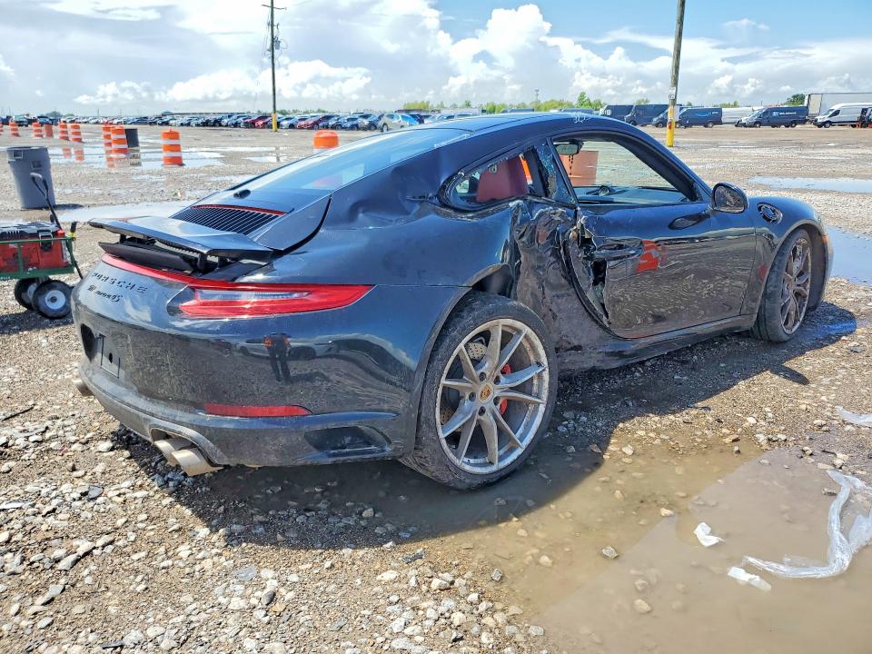 2019 Porsche 911 VIN WP0AB2A9XKS115400 COPART salvage auction — REAR END, Tx - Salvage Vehicle Title, sold $25,500 on 2026-07-30 (photo 3)
