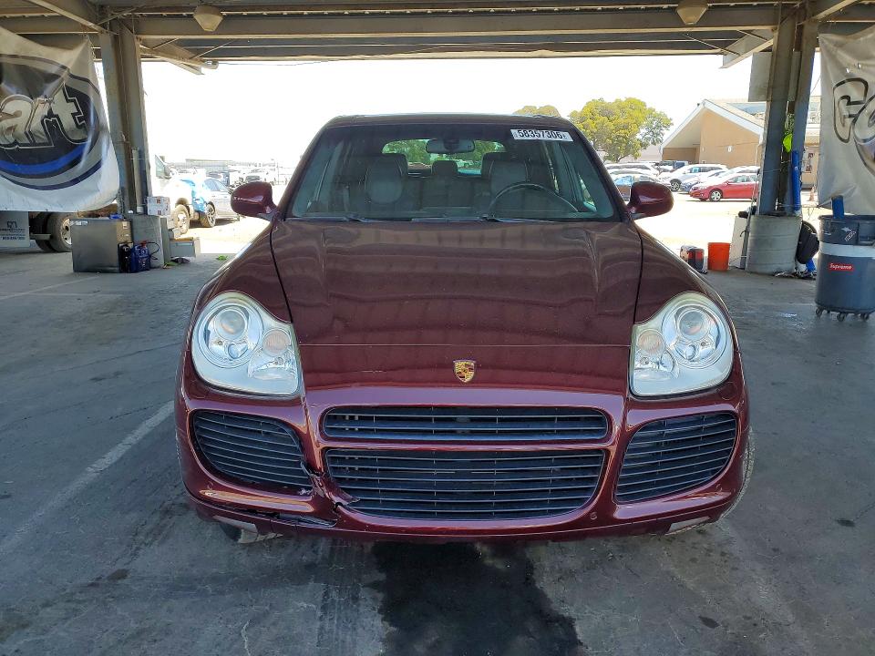 2005 Porsche Cayenne VIN WP1AC29P95LA91085 COPART salvage auction — FRONT END, Ca - Dis/Dlr/Exp Only Clean Title, sold $125 on 2026-07-09 (photo 5)