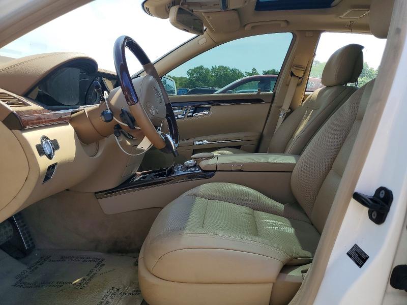 2012 Mercedes-benz S-klasse VIN WDDNG9EB0CA469920 COPART salvage auction — FRONT END, Il - Salvage Certificate, sold $4,400 on 2026-07-08 (photo 7)