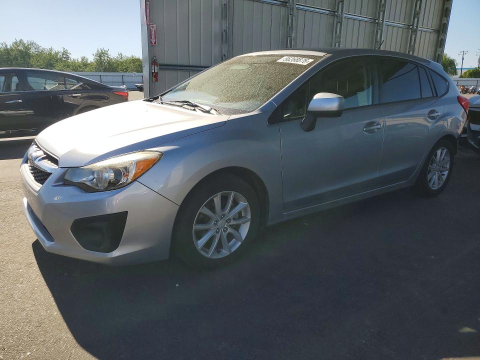 2014 Subaru Impreza VIN JF1GPAC65E8276902 COPART salvage auction — REAR END, Ca - Salvage Certificate, sold $925 on 2026-07-09 (photo 1)