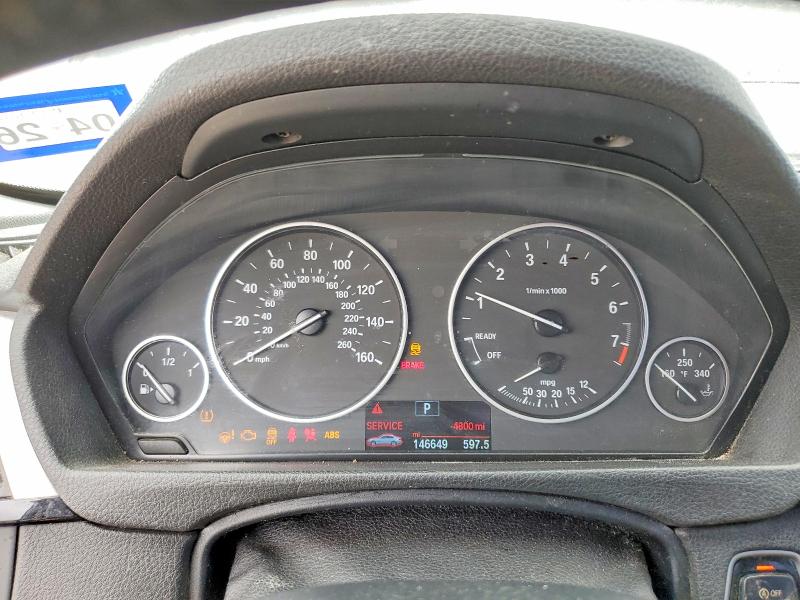 2015 BMW 3er VIN WBA3A5C55FP604851 COPART salvage auction — REAR END, Tx - Salvage Vehicle Title, sold $1,350 on 2026-07-24 (photo 9)