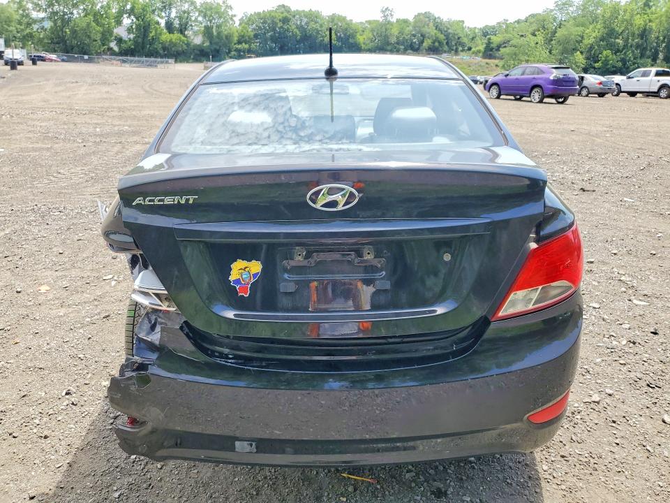 2017 Hyundai Accent VIN KMHCT4AE8HU372255 COPART salvage auction — REAR END, Ny - Mv-907A Salvage Certificate, sold $1,700 on 2026-07-14 (photo 6)