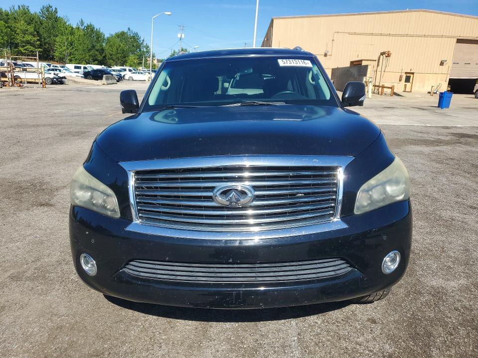 2012 Infiniti Qx56 VIN JN8AZ2NE8C9021368 COPART salvage auction — UNDERCARRIAGE, Sc - Cert Of Title-Salvage, sold $1,650 on 2026-07-31 (photo 5)