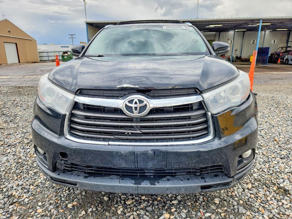 2016 Toyota Highlander VIN 5TDJKRFH6GS277811 COPART salvage auction — REAR END, Co - Salvage Title, sold $7,100 on 2026-07-28 (photo 5)