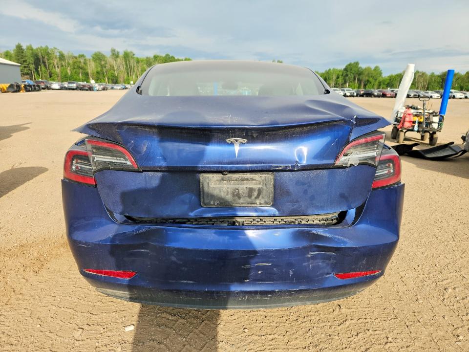 2023 Tesla Model 3 VIN 5YJ3E1EA6PF510483 COPART salvage auction — REAR END, On - Permit Salvage, sold $6,200 on 2026-07-14 (photo 6)