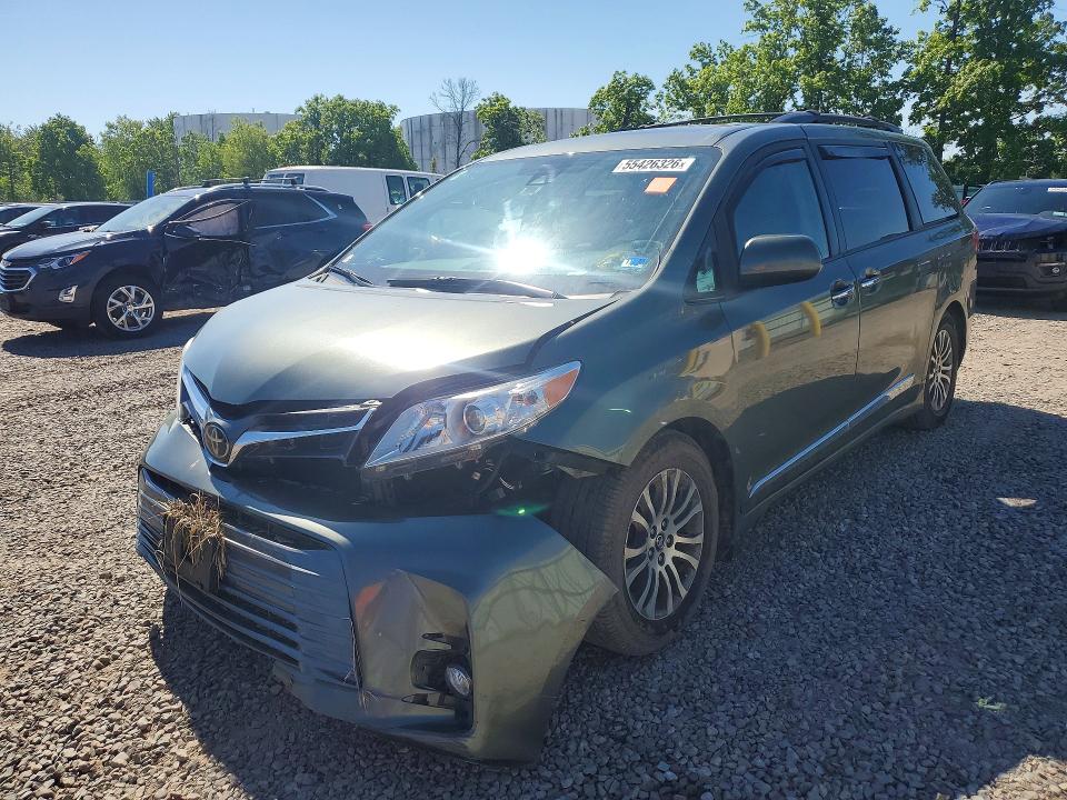 2018 Toyota VIN 5TDYZ3DC0JS959539 COPART salvage auction — FRONT END, Ny - Mv-907A Salvage Certificate, sold $9,800 on 2026-07-06 (photo 1)