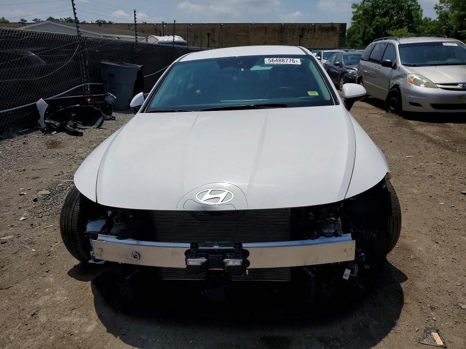 2025 Hyundai Sonata VIN KMHL64JA0SA480382 COPART salvage auction — FRONT END, Salvage Title, sold $7,600 on 2026-08-20 (photo 5)