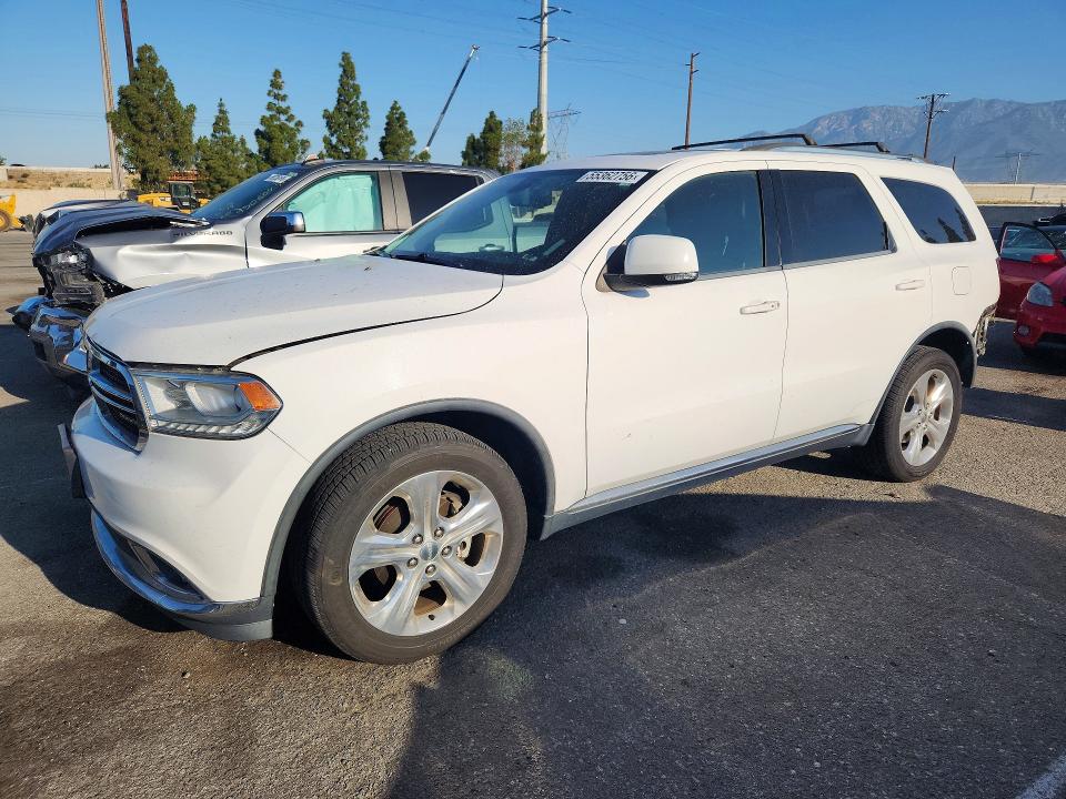 2014 Dodge Durango VIN 1C4RDJDG9EC586843 COPART salvage auction — REAR END, Ca - Salvage Certificate, sold $1,100 on 2026-07-30 (photo 1)