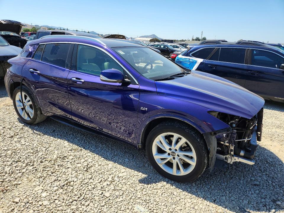 2017 Infiniti Qx30 VIN SJKCH5CP5HA031629 COPART salvage auction — FRONT END, Ca - Salvage Certificate, sold $2,650 on 2026-07-14 (photo 4)