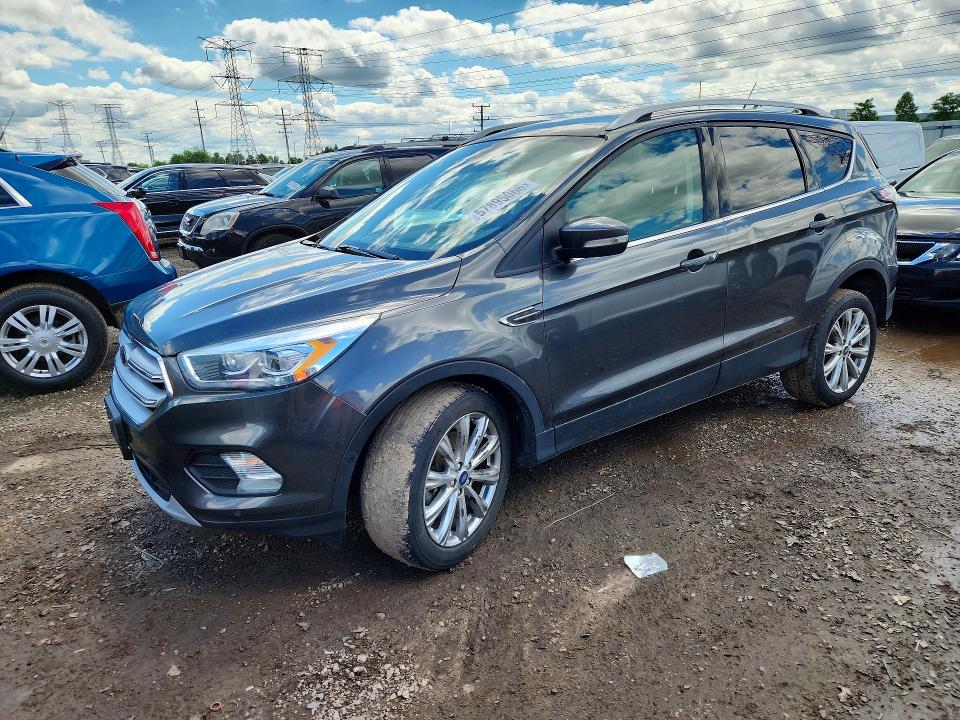 2018 Ford Escape VIN 1FMCU9J95JUD34890 COPART salvage auction — REAR END, In - Certificate Of Title (P), sold $2,500 on 2026-07-30 (photo 1)