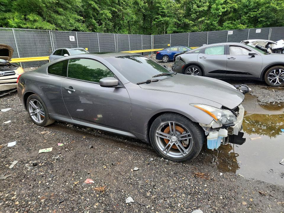 2013 Infiniti G VIN JN1CV6EL8DM980020 COPART salvage auction — FRONT END, Md - Cert Of Salvage > 75% Damage, sold $325 on 2026-07-10 (photo 4)