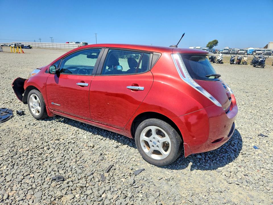 2013 Nissan Leaf VIN 1N4AZ0CP8DC408047 COPART salvage auction — FRONT END, Ca - Salvage Certificate, sold $30 on 2026-07-09 (photo 2)
