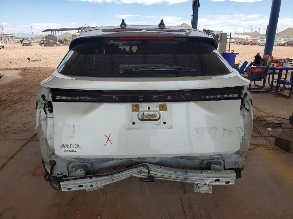 2023 Nissan Ariya VIN JN1BF0BA0PM403947 COPART salvage auction — REAR END, Az - Cert Of Title - Salvage, sold $6,400 on 2026-07-02 (photo 6)