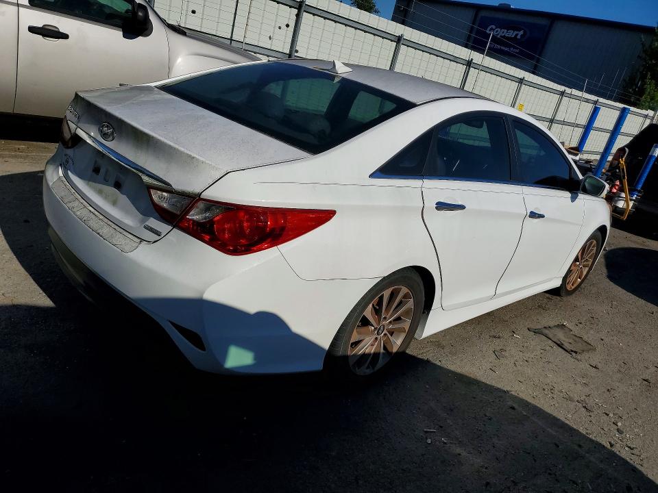 2014 Hyundai Sonata VIN 5NPEC4AC0EH815077 COPART salvage auction — MECHANICAL, Ga - Certificate Of Title, sold $700 on 2026-07-16 (photo 3)