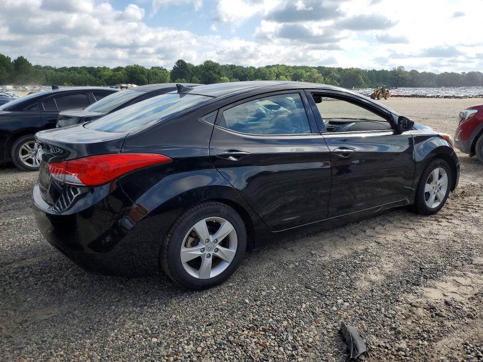 2013 Hyundai Elantra VIN KMHDH4AE1DU020893 COPART salvage auction — REAR END, Ar - Cert Of Title-Salvage, sold $500 on 2026-07-13 (photo 3)