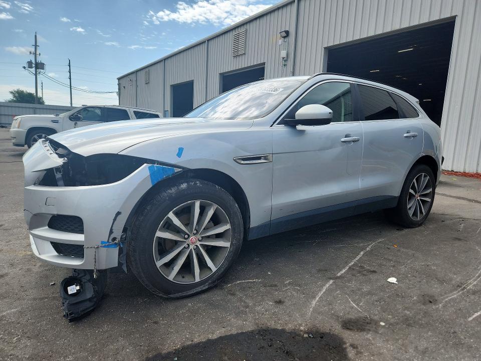 2019 Jaguar F-pace VIN SADCK2FX5KA359756 COPART salvage auction — FRONT END, Fl - Cert Of Title Slvg Rebuildable, sold $2,900 on 2026-08-03 (photo 1)