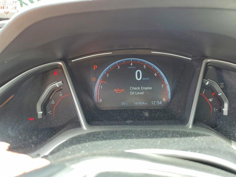 2021 Honda Civic VIN 2HGFC2F89MH012824 COPART salvage auction — SIDE, ON - PERMIT NO BRAND - UNFIT, sold $6,300 on 2026-07-02 (photo 9)