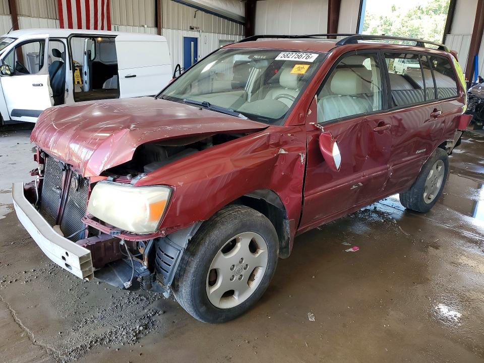 2006 Toyota Highlander VIN JTEEP21A860171278 COPART salvage auction — FRONT END, Pa - Certificate Of Salvage, sold $475 on 2026-07-22 (photo 1)