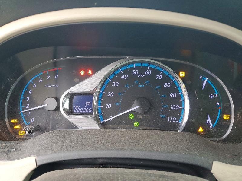 2011 Toyota Sienna VIN 5TDDK3DC9BS013508 COPART salvage auction — FRONT END, Il - Salvage Certificate, sold $2,700 on 2026-07-24 (photo 9)
