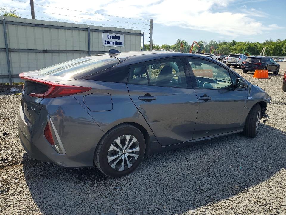 2020 Toyota Prius VIN JTDKARFP4L3158939 COPART salvage auction — FRONT END, Nj - Cert Of Title-Salvage, sold $5,200 on 2026-07-31 (photo 3)