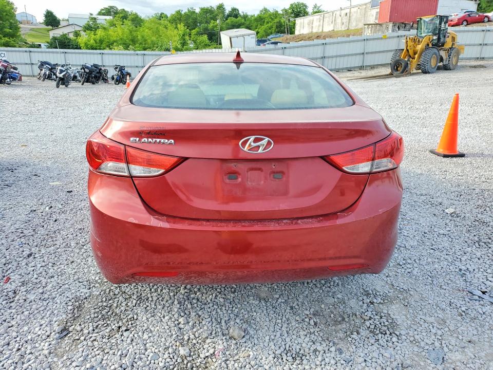 2012 Hyundai Elantra VIN KMHDH4AE6CU404912 COPART salvage auction — SIDE, Oh - Cert Of Title-Salvage, sold $300 on 2026-07-24 (photo 6)