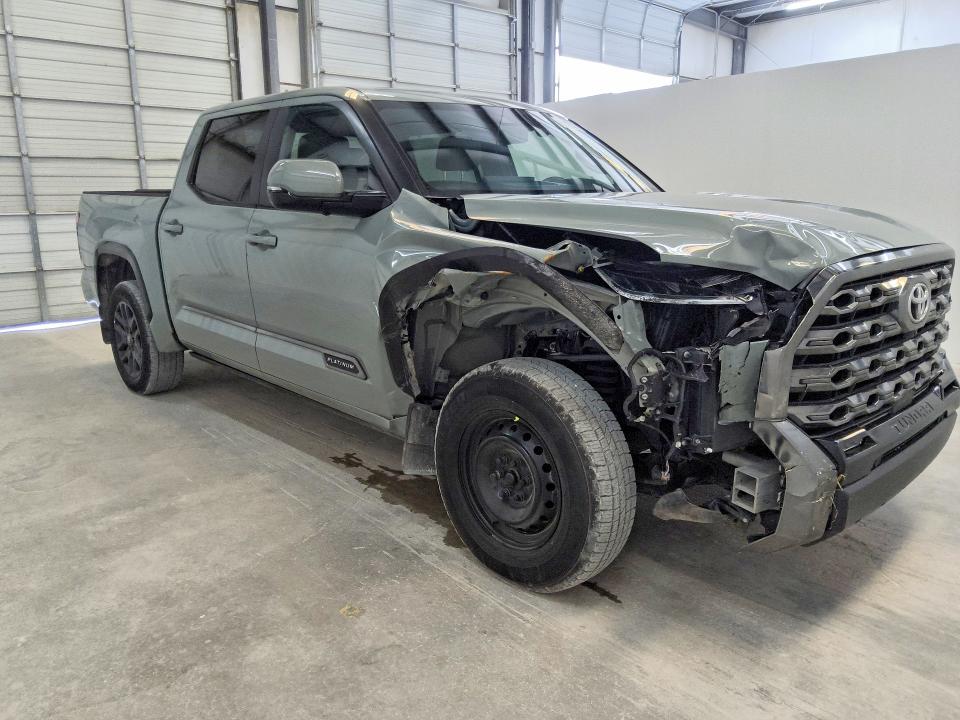 2025 Toyota Tundra VIN 5TFNA5DB0SX326306 COPART salvage auction — FRONT END, TX - CERTIFICATE OF TITLE, sold $32,250 on 2026-07-21 (photo 4)