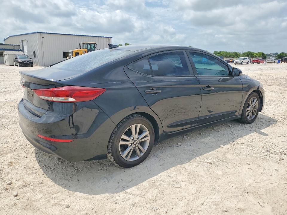 2017 Hyundai Elantra VIN KMHD84LF0HU428331 COPART salvage auction — VANDALISM, Tx - Salvage Vehicle Title, sold $100 on 2026-07-30 (photo 3)
