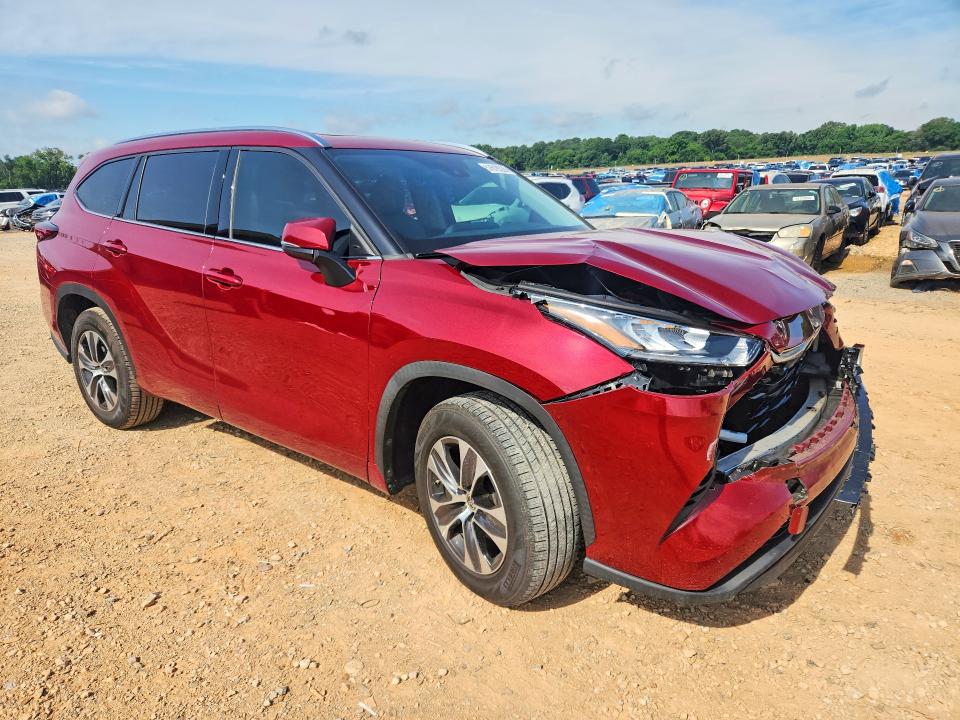 2020 Toyota VIN 5TDGZRAH4LS506140 COPART salvage auction — FRONT END, Al - Cert Of Title-Salvage Title, sold $7,700 on 2026-07-29 (photo 4)
