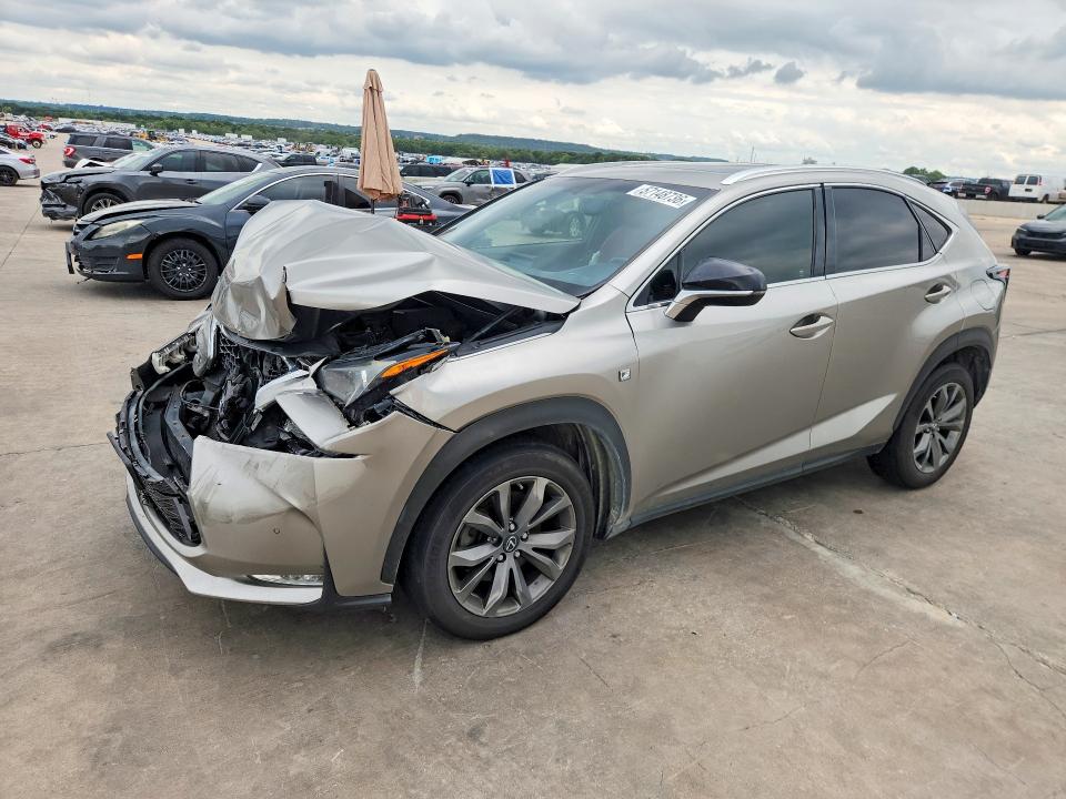 2016 Lexus Nx VIN JTJYARBZ1G2042916 COPART salvage auction — FRONT END, Tx - Salvage Vehicle Title, sold $4,000 on 2026-07-16 (photo 1)