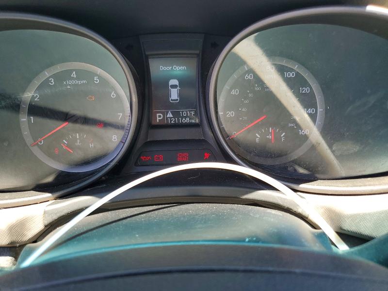 2015 Hyundai Santa fe VIN 5XYZT3LB8FG289113 COPART salvage auction — MECHANICAL, Az - Certificate Of Title, sold $1,300 on 2026-07-09 (photo 9)