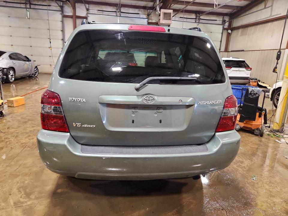 2006 Toyota Highlander VIN JTEEP21A960183634 COPART salvage auction — FRONT END, Pa - Certificate Of Salvage, sold $1,150 on 2026-07-02 (photo 6)