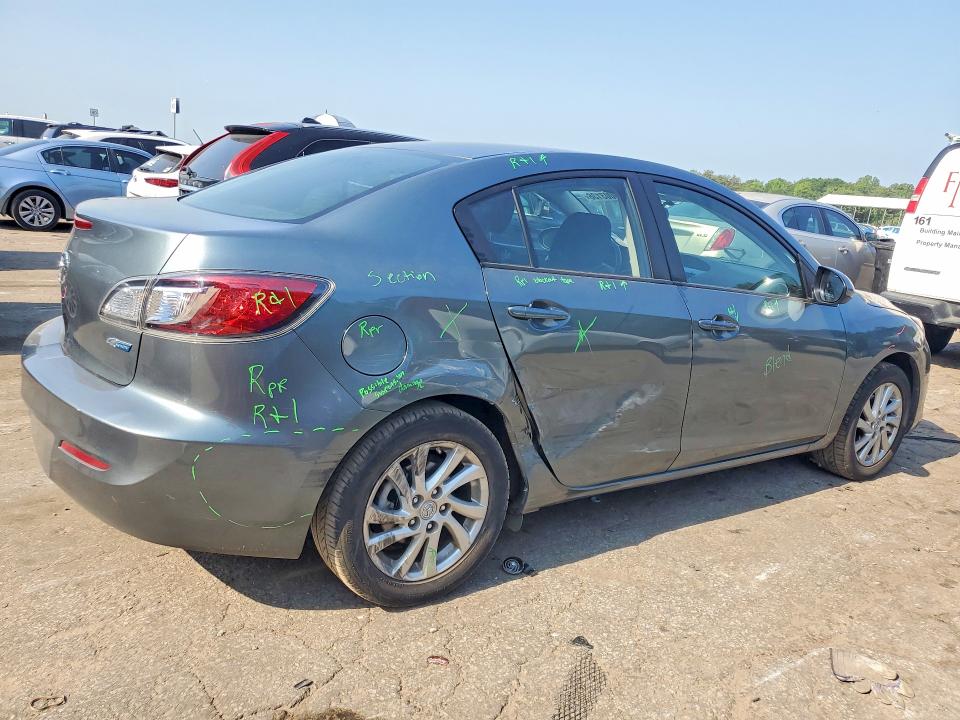 2012 Mazda 3 VIN JM1BL1V76C1592904 COPART salvage auction — SIDE, GA - CERT OF TITLE-SALVAGE, sold $3,550 on 2026-07-31 (photo 3)