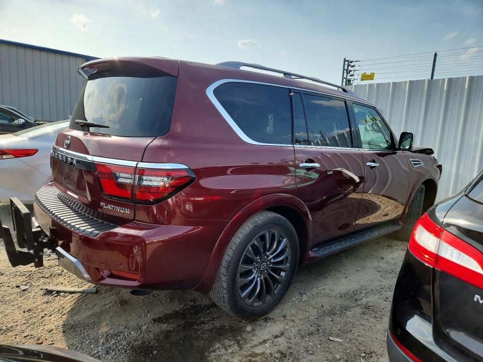 2024 Nissan Armada VIN JN8AY2DB4R9850652 COPART salvage auction — FRONT END, Va - Cert Of Title - Salvage, sold $17,200 on 2026-07-28 (photo 3)
