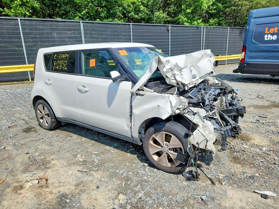 2015 Kia Soul VIN KNDJN2A22F7147373 COPART salvage auction — FRONT END, Md - Cert Of Salvage > 75% Damage, sold $225 on 2026-07-17 (photo 4)