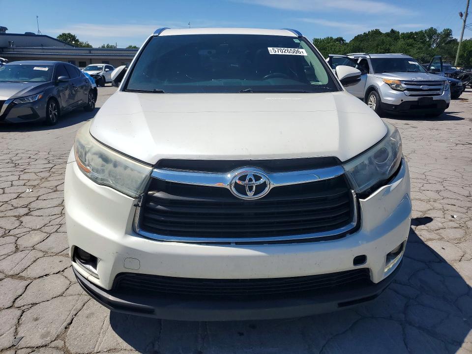 2015 Toyota Highlander VIN 5TDDKRFH5FS155842 COPART salvage auction — REAR END, Tn - Certificate Of Title (P), sold $9,800 on 2026-07-29 (photo 5)