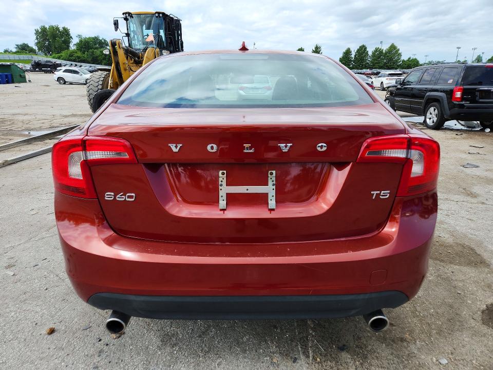 2013 Volvo S60 VIN YV1612FSXD1212913 COPART salvage auction — NORMAL WEAR, TX - CERTIFICATE OF TITLE, sold $350 on 2026-07-21 (photo 6)