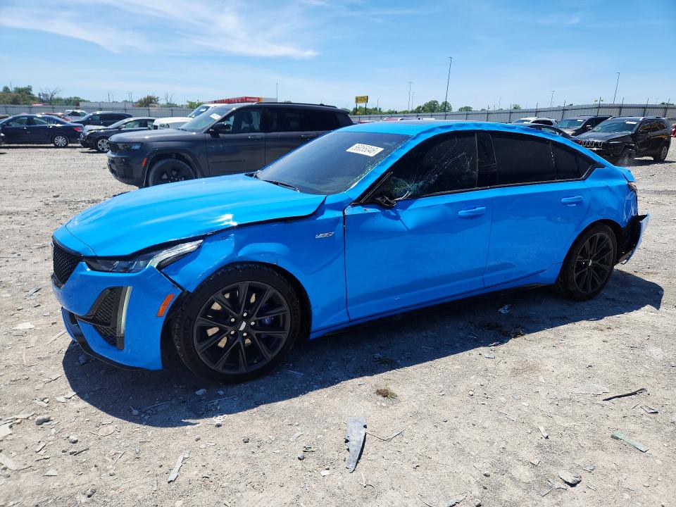 2023 Cadillac Ct5 VIN 1G6DR5RW3P0135028 COPART salvage auction — SIDE, Il - Salvage Certificate, sold $7,200 on 2026-08-03 (photo 1)