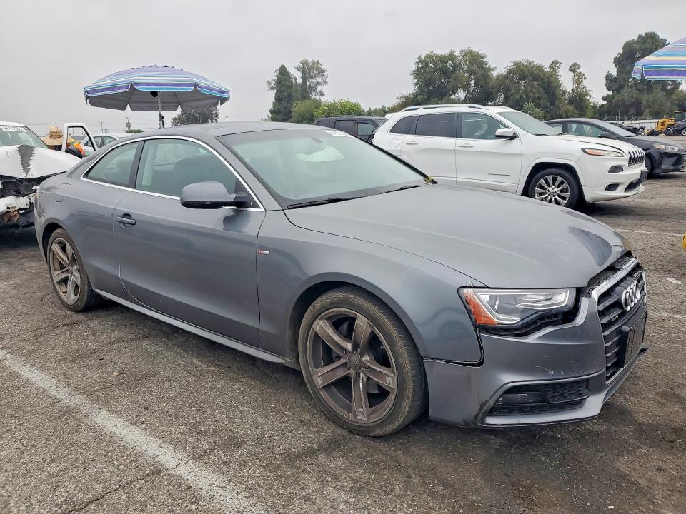 2016 Audi A5 VIN WAUM2AFR7GA017063 COPART salvage auction — FRONT END, Ca - Salvage Certificate, sold $3,500 on 2026-07-28 (photo 4)