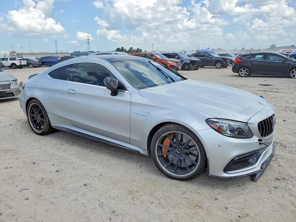 2021 Mercedes-benz C-klasse amg VIN W1KWJ8HB8MG054502 COPART salvage auction — WATER/FLOOD, Tx - Salvage Title-Flood Damage, sold $14,200 on 2026-07-24 (photo 4)