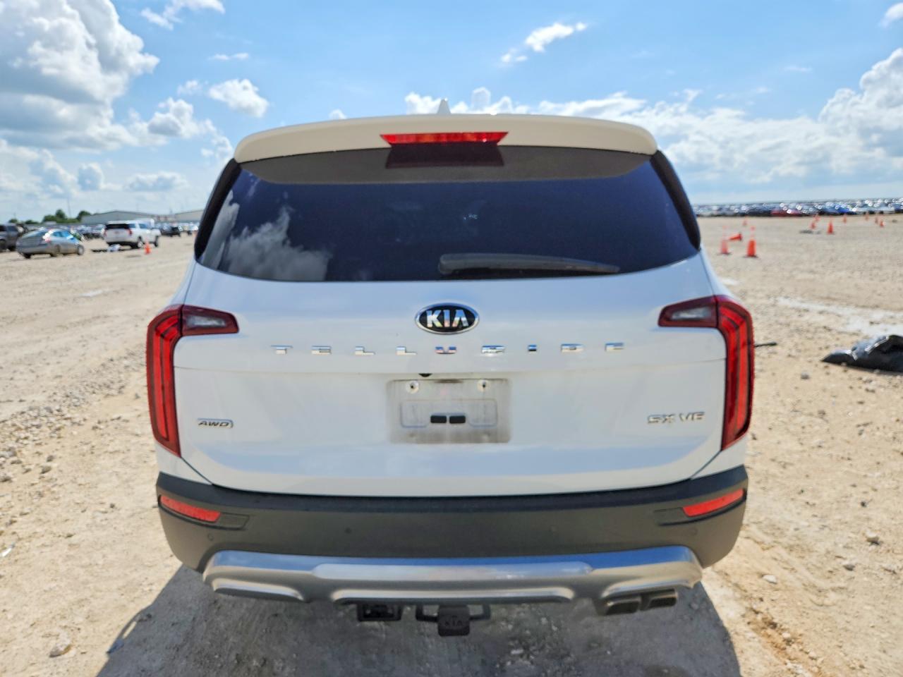 2020 Kia Telluride VIN 5XYP5DHCXLG071713 COPART salvage auction — Front End, TX - SALVAGE VEHICLE TITLE, sold $6,300 on 2026-07-09 (photo 6)