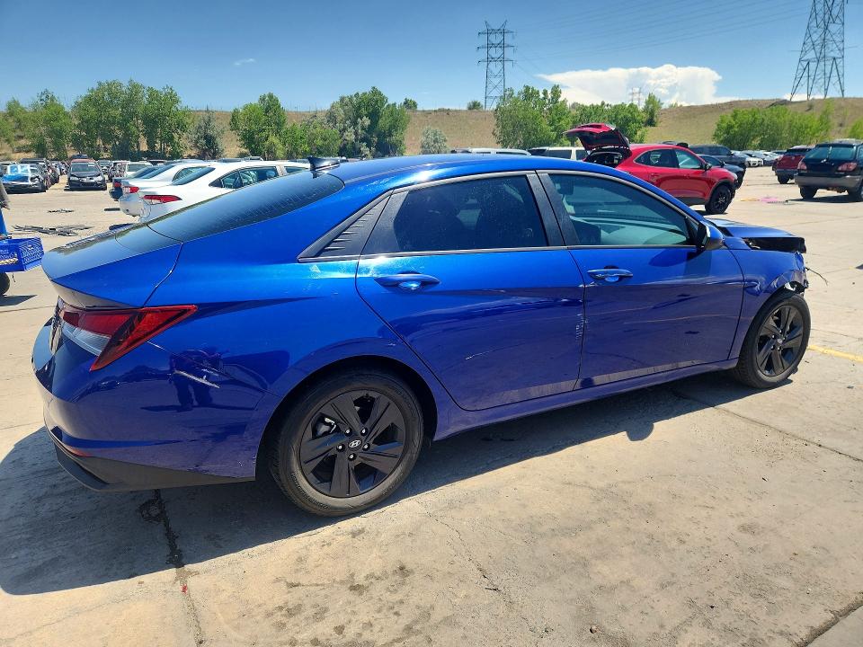 2021 Hyundai Elantra VIN 5NPLM4AGXMH000441 COPART salvage auction — FRONT END, AZ - CERT OF TITLE - SALVAGE, sold $3,050 on 2026-07-27 (photo 3)