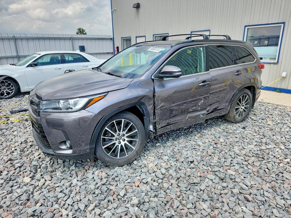 2018 Toyota Highlander VIN 5TDJZRFH0JS544119 COPART salvage auction — ALL OVER, WI - CERTIFICATE OF TITLE, sold $6,200 on 2026-07-20 (photo 1)