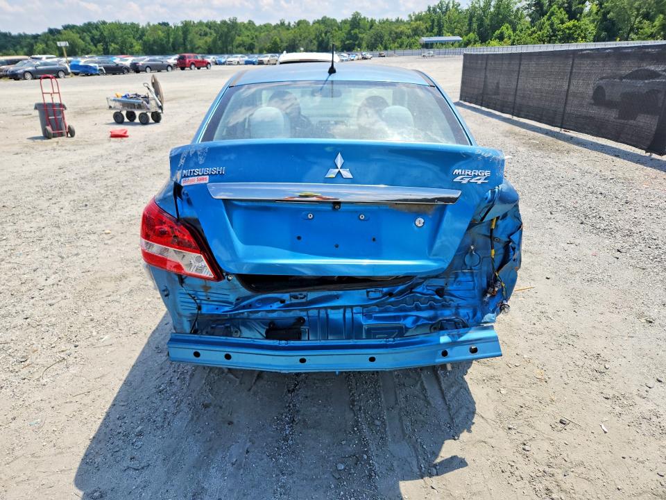 2017 Mitsubishi Mirage VIN ML32F3FJ7HHF14763 COPART salvage auction — REAR END, Ga - Cert Of Title-Salvage (P), sold $800 on 2026-07-08 (photo 6)