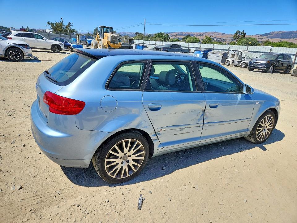 2007 Audi A3 VIN WAUHF78P97A167339 COPART salvage auction — SIDE, Ca - Salvage Certificate, sold $575 on 2026-07-07 (photo 3)